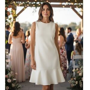 BANANA REPUBLIC Cream Sleeveless Dress